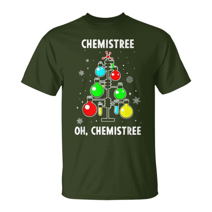 Chemistree Oh Chemistree Science Christmas Chemistry T-Shirt