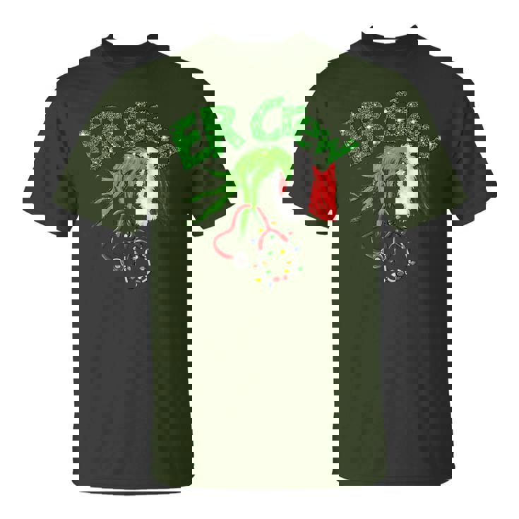 Er Christmas Nurse Crew Nursing Christmas Pattern T-Shirt