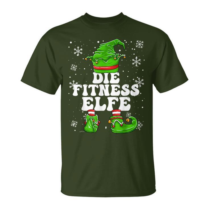 Fitness Elf Women's Sports Training Elf Christmas T-Shirt