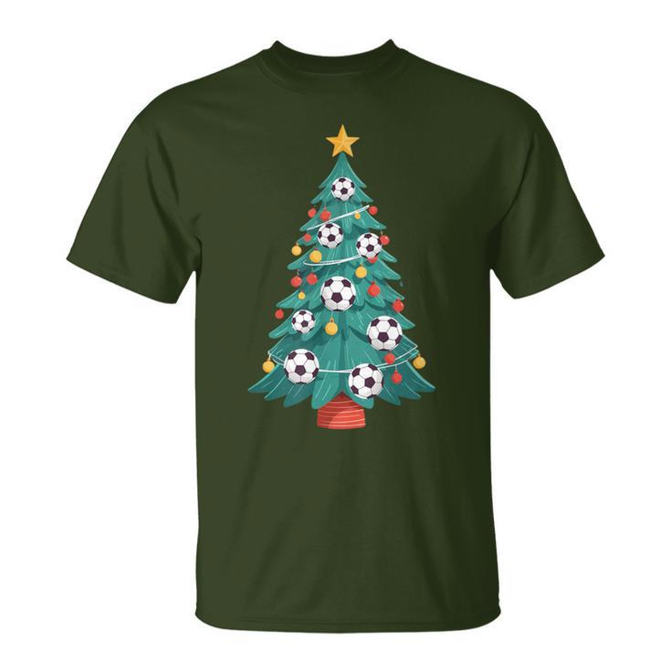 Football Christmas Tree Outfit For The Holidays T-Shirt