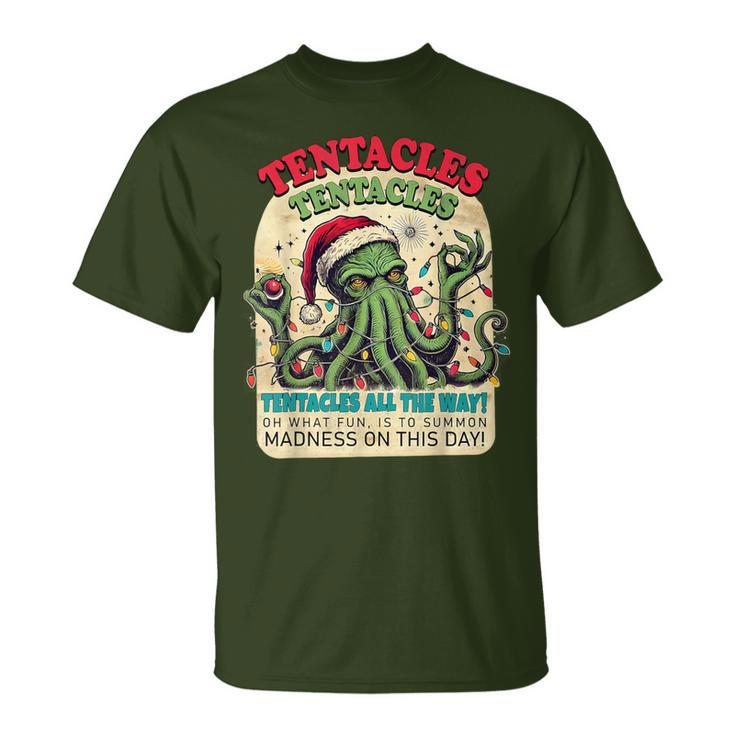 Cthulhu Christmas Tentacle Eldritch Holiday T-Shirt