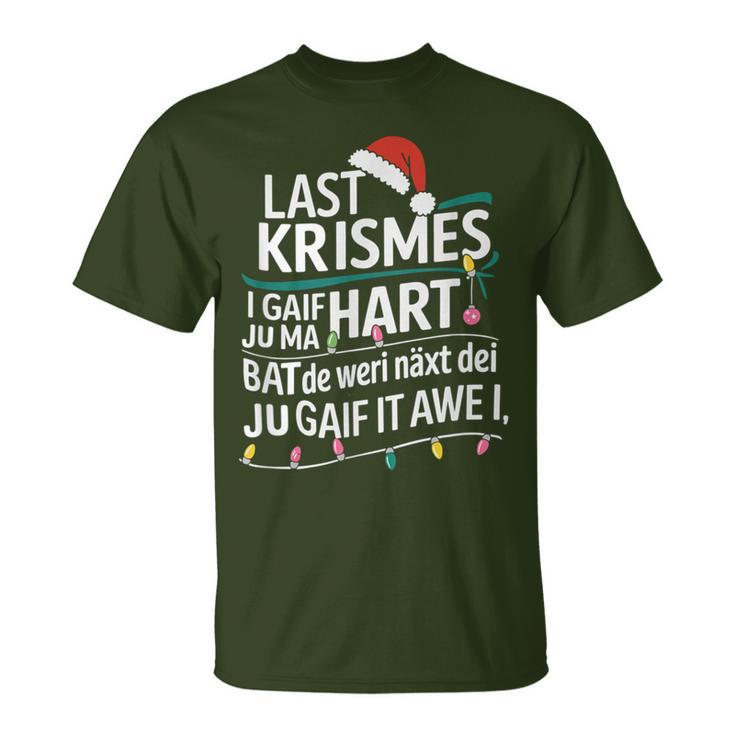 Last Christmas Parody Humour With Christmas Lights T-Shirt