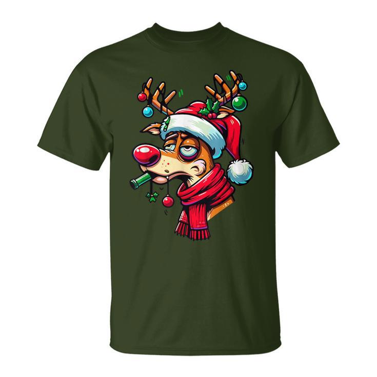 Reindeer Xmas Christmas Christmas T-Shirt