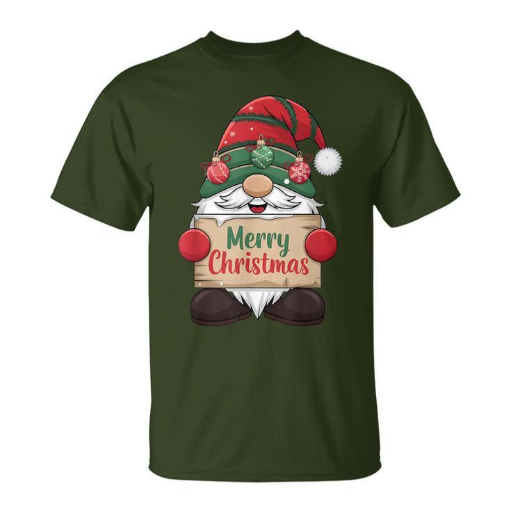 Gnome Christmas Santa Claus Costume Merry Christmas Gnome T-Shirt