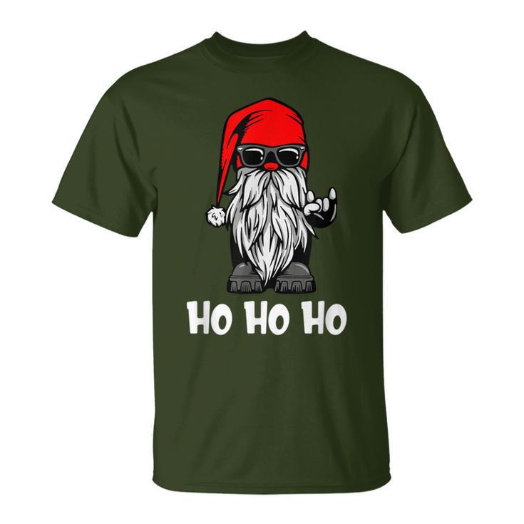 Ho Ho Ho Xmas Christmas Cool Santa Costume T-Shirt