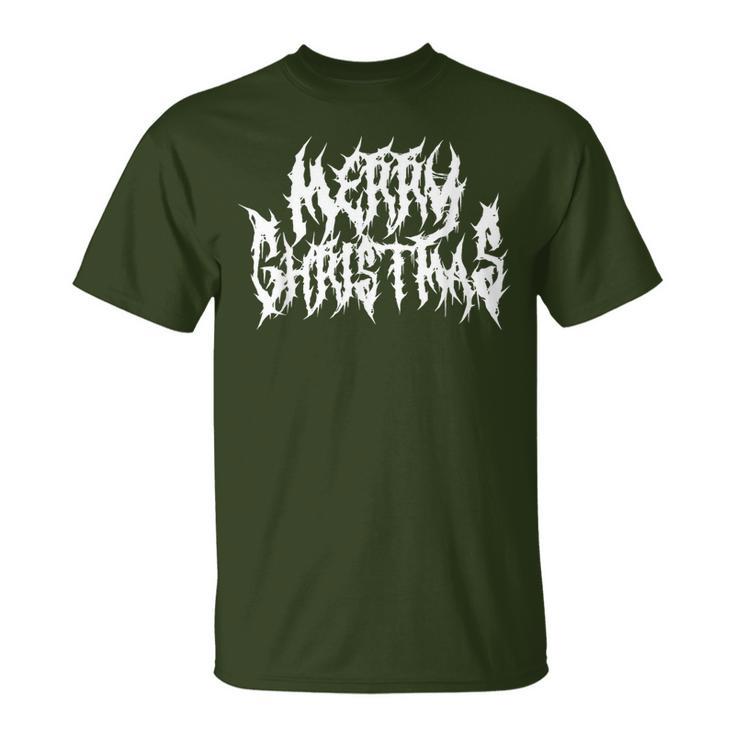 Merry Christmas Death Metal Metal Goth Xmas T-Shirt