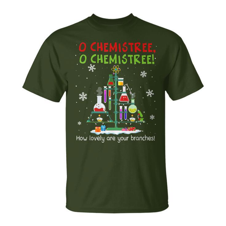 O Chemistree Wie Schön Sind Ihre Zweige Science Xmas T-Shirt