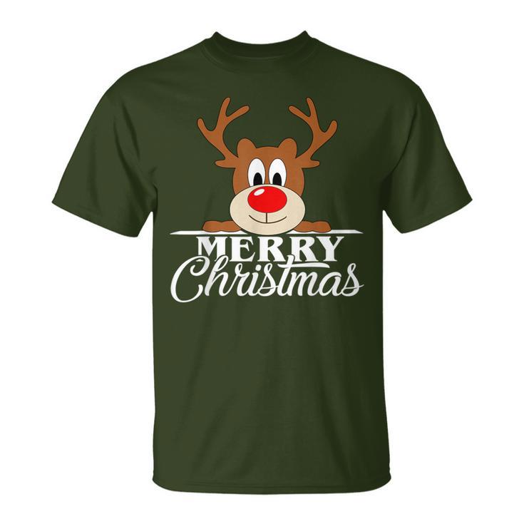 Reindeer Cute Christmas Jumper Cute Women's T-Shirt