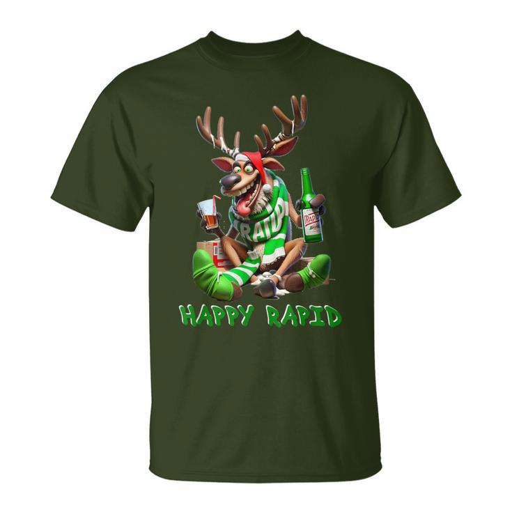 Reindeer Happy Rapid I Christmas T-Shirt