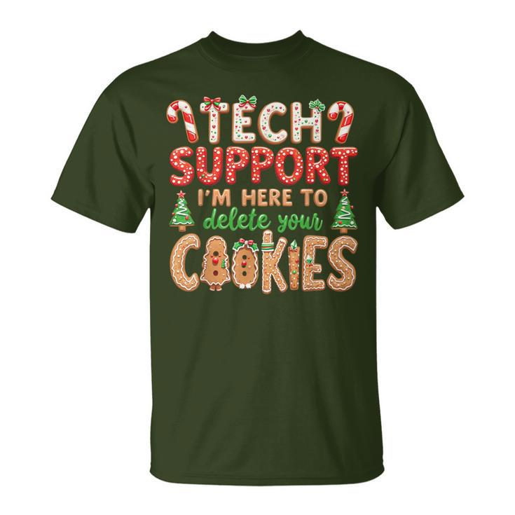 Tech Support Christmas Cookies For And Christmas T-Shirt