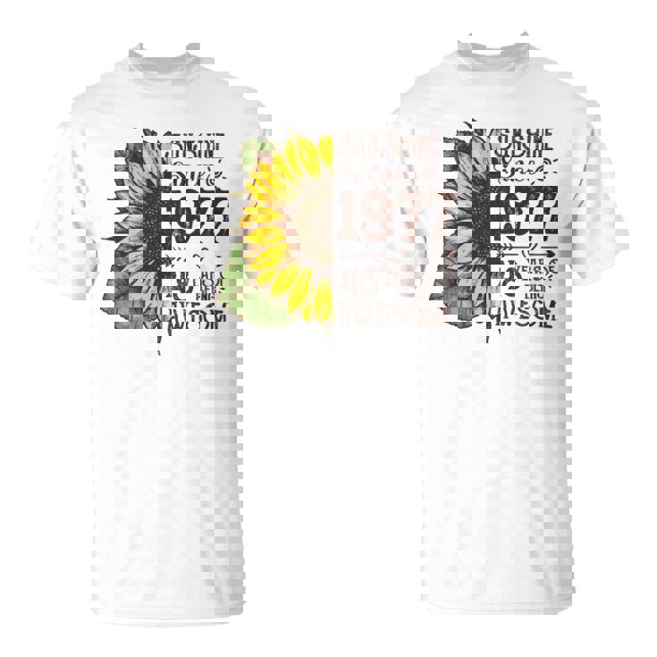 1977 Sunflower Sunshine 2025 T-Shirt