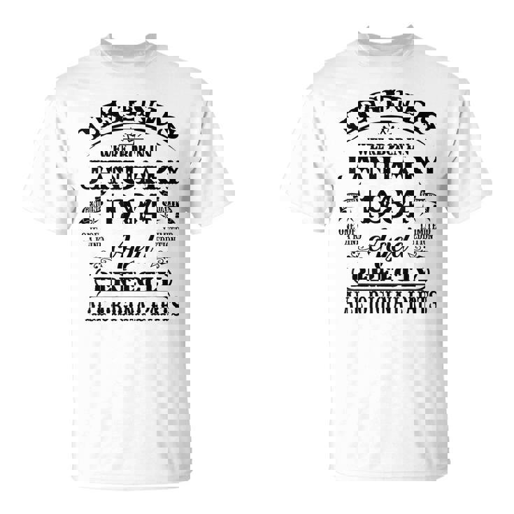 40Th Birthday Legends Born In January 1984 40 Years Old T-Shirt