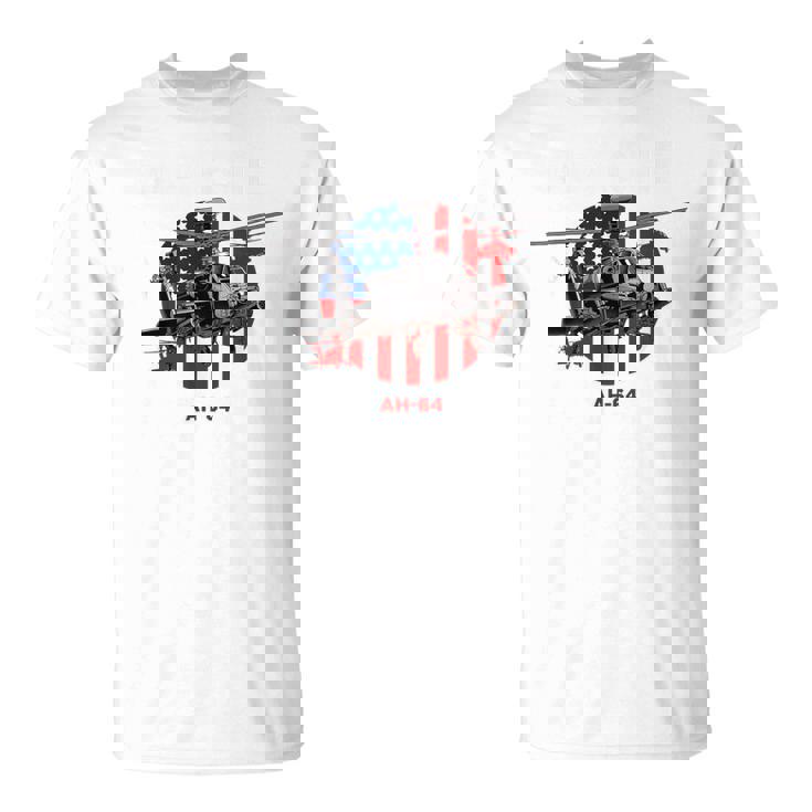 Ah-64 Apache Us Army Helicóptero Camiseta unisex