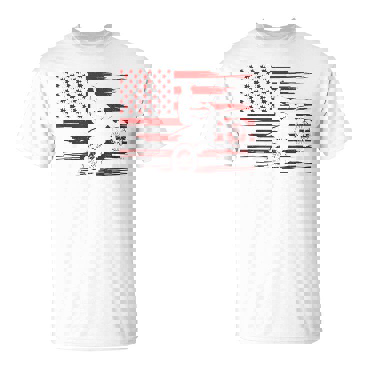 American Flag Dirt Bike Apparel Dirt Bike Motocross T-Shirt