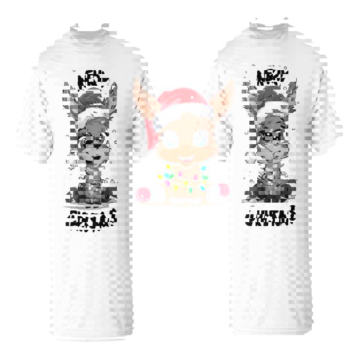 Âne Pull De Noël Animal De Ferme Drôle Merry Christmas T-Shirt