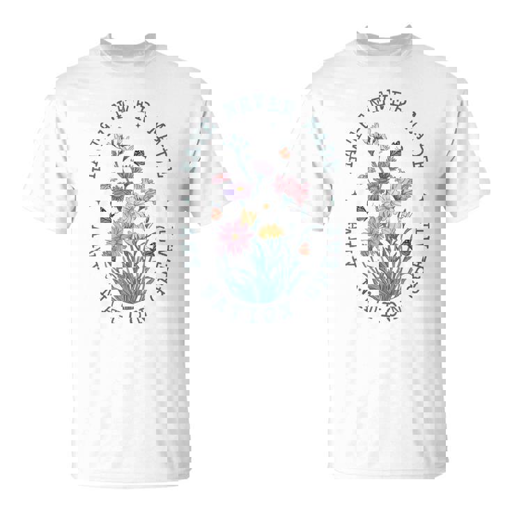 Anti Trump Floral Butterflies Democrat President Liberal T-Shirt