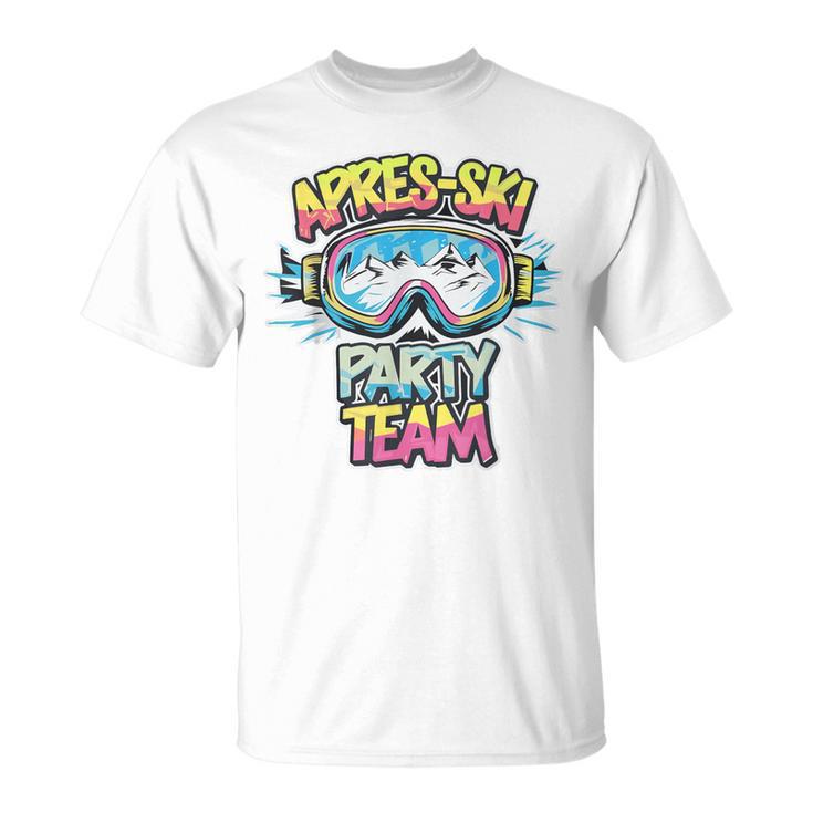 Apres Ski Party Team Lustges Hütten Party Urlaubs Outfit T-Shirt