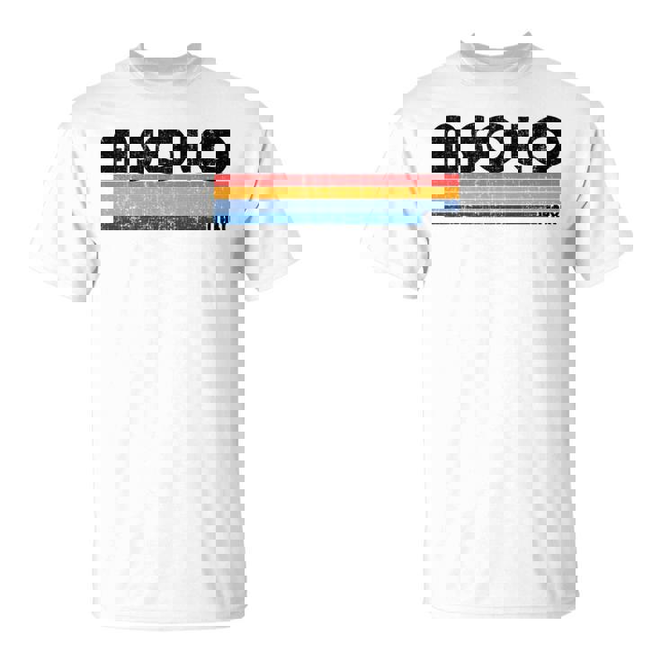 Asolo Italia Retro 70S 80S Style Manga Larga Camiseta unisex