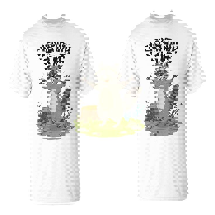 Autism Awareness Raccoon Unisex T-Shirt - Support Everybody Stims