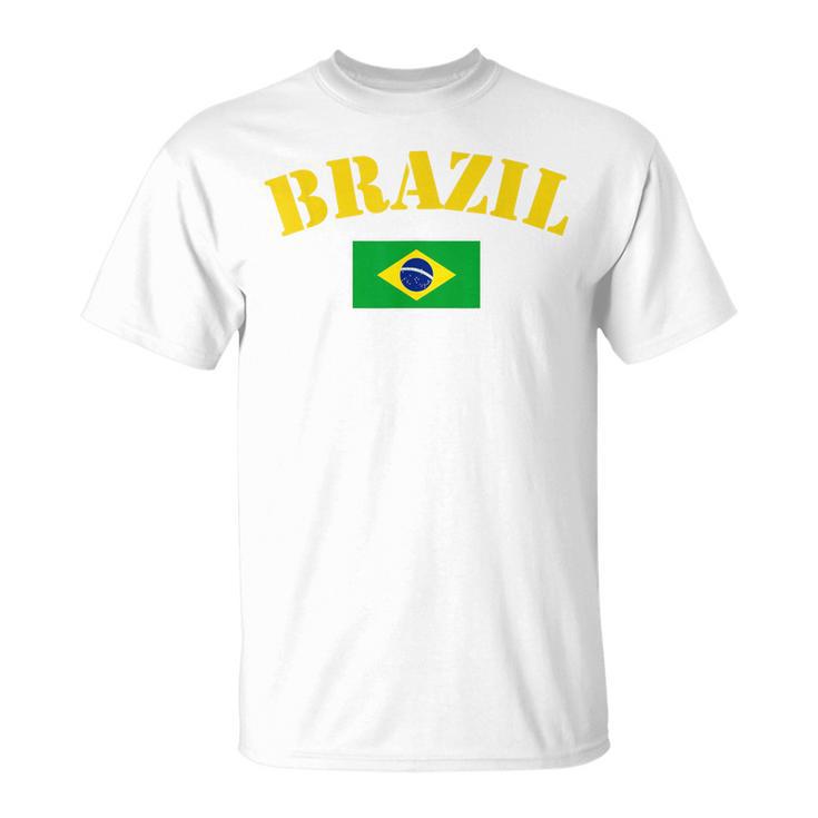 Brazil For Brazilian Boys And Girls With Brazilian Flag Day Green T-Shirt