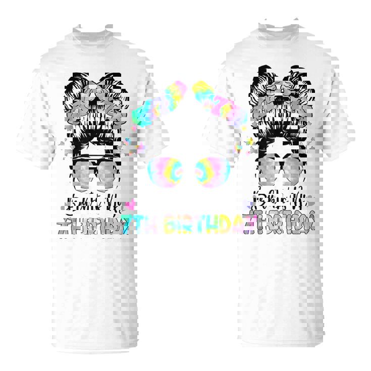 Bruh It's My 7Th Birthday 7 Year Old Birthday For Girl T-Shirt