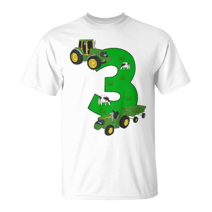 Children's Birthday 3 Years Tractor Tractor 3Rd Birthday T-Shirt