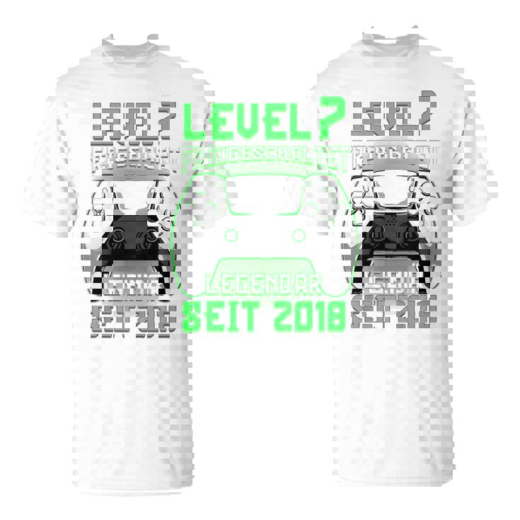 Children's Level 7 Birthday Boy Gamer 2018 7Th Birthday T-Shirt