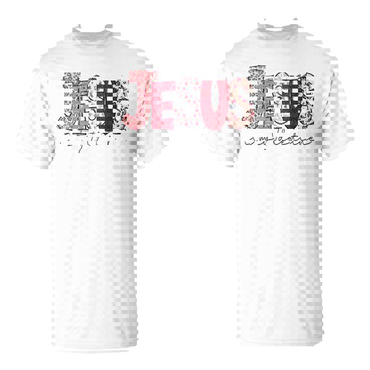 Christian Valentine Day Jesus Religious Valentine Girl T-Shirt