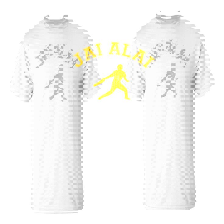 Clásico Estilo Universitario Jai Alai Sport Camiseta unisex