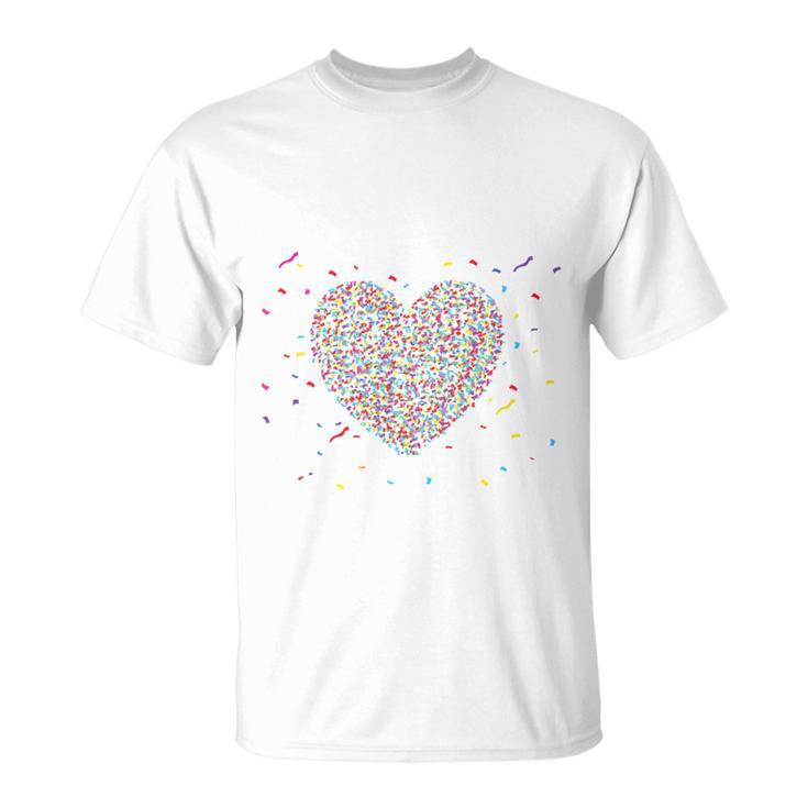 Confetti In The Heart Fancy Dress Carnival Confetti Costume Outfit T-Shirt