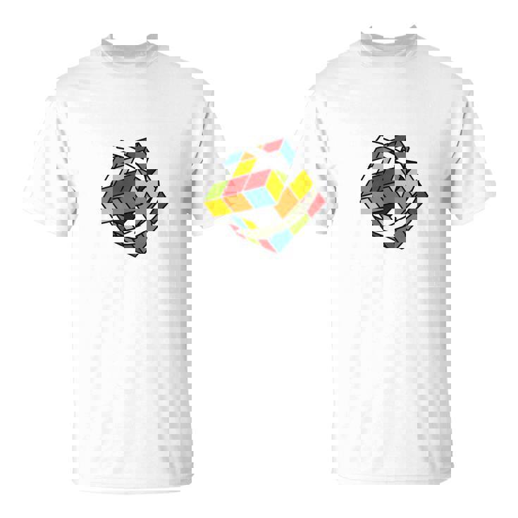 Cubo Rubik Cube Magic Cubo Retro Rubiintage Nerd Manga Larga Camiseta unisex