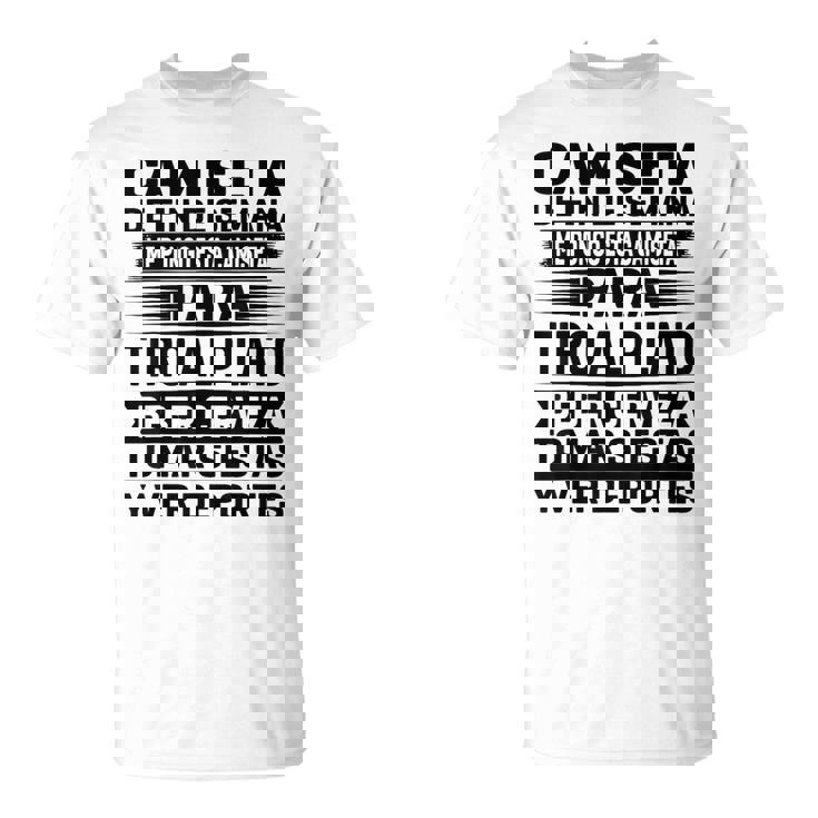 De Fin De Semana Para Tiro Al Plato Camiseta unisex