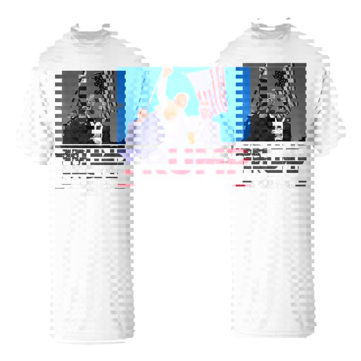 Donald Trump 2024 Sobrevivió A Disparo En Mitin Electoral Camiseta unisex