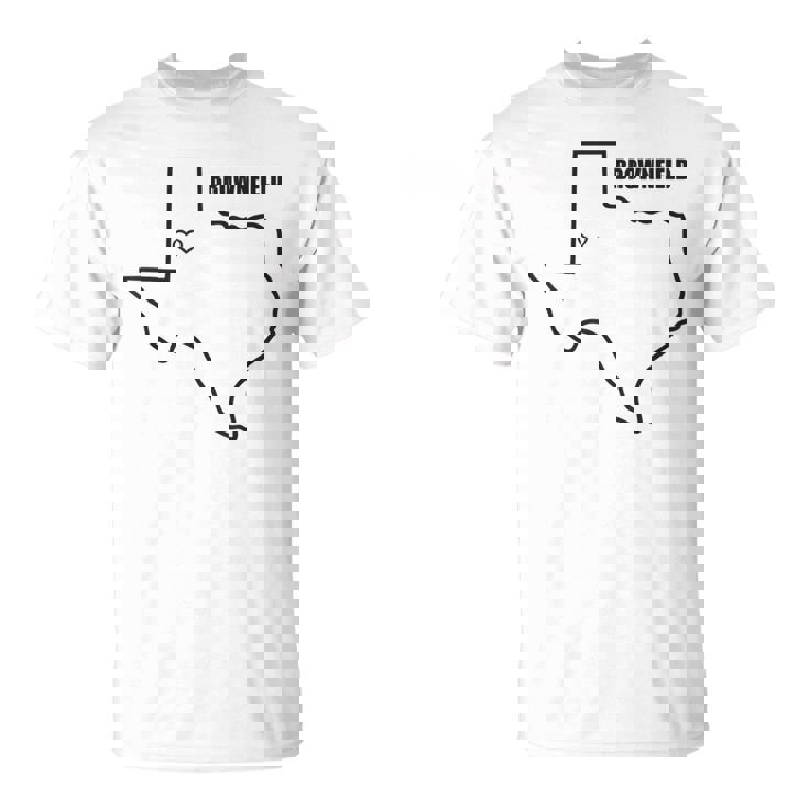 Epic Threadz Carte De L'état Du Texas Brownfield Tx T-Shirt