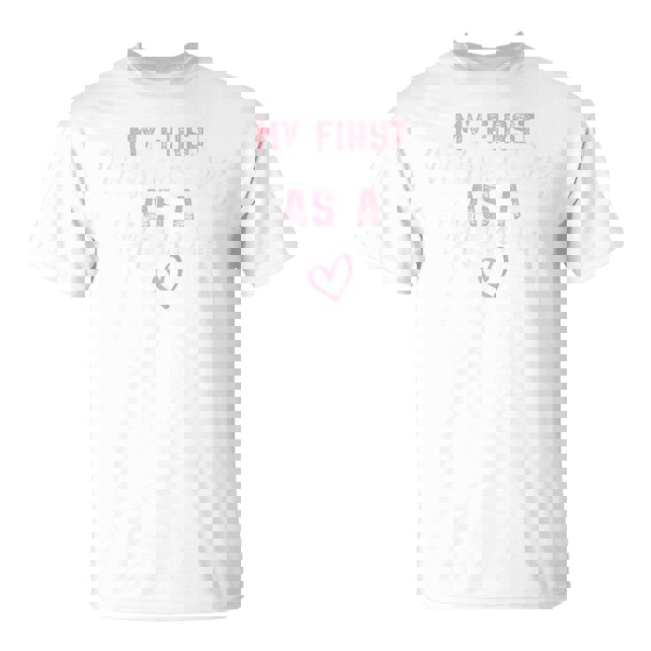 First Mother's Day As A Mommy Cute Letter Heart New Mom T-Shirt