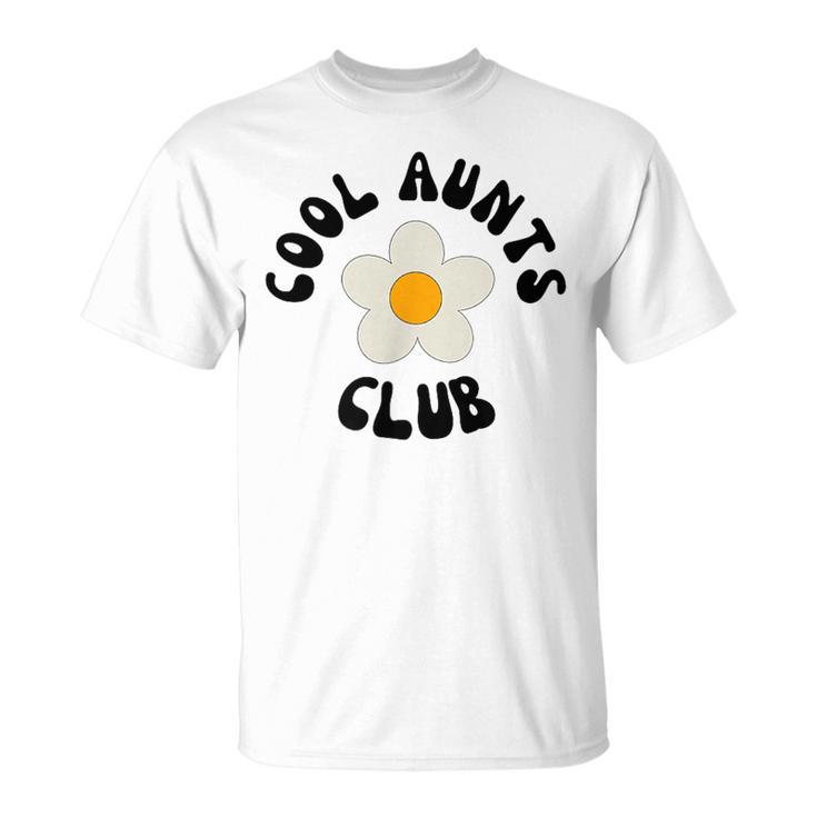 Floral Cool Aunts Club Auntie Again Gray T-Shirt