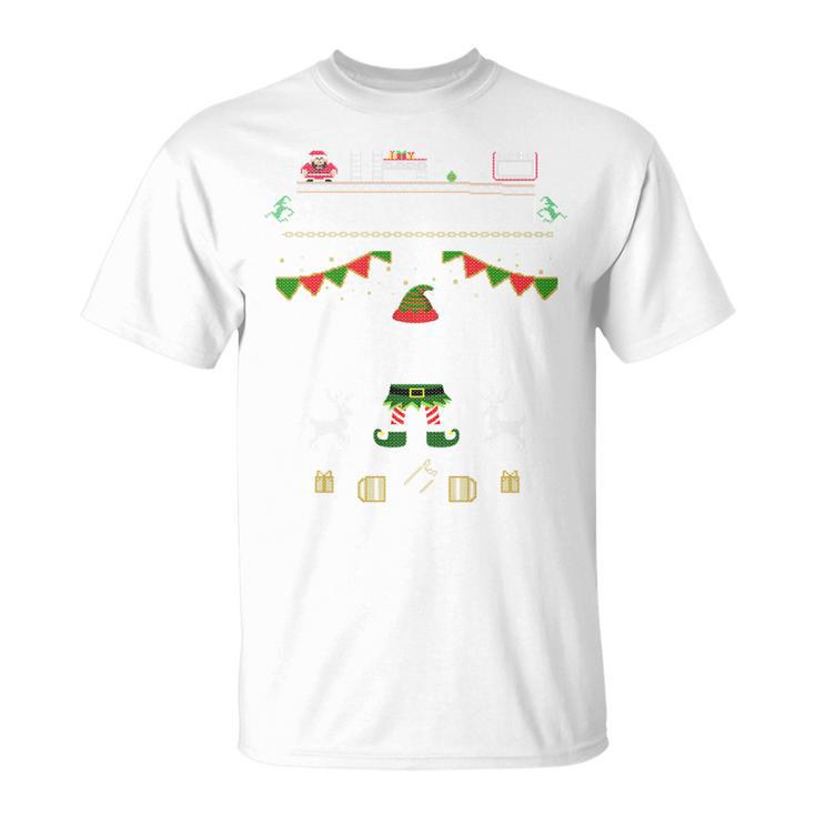 Christmas Elf For Gamers Elf 11 Gaming I Bims 1 Nerd Long-Sleeved T-Shirt