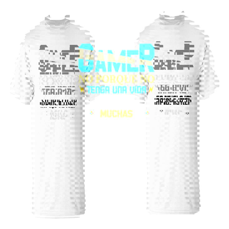 Gamer Regalo Frikiideojuegos Gaming Hombre Manga Larga Camiseta unisex