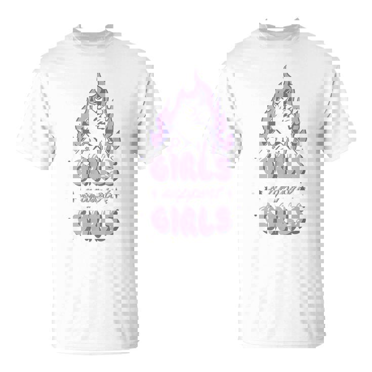 Girls Support Girls Derechos De La Feminismo Camiseta unisex