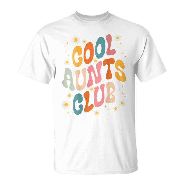 Groovy Retro Hippie 60S 70S Back Print Cool Aunts Club T-Shirt