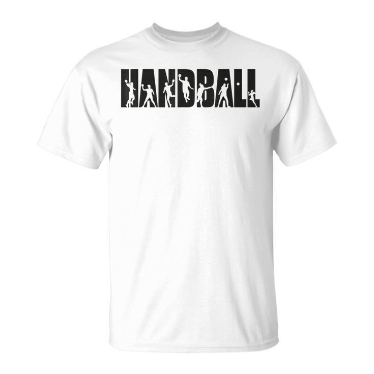 Handball Player s For And Handball Fans Gray T-Shirt