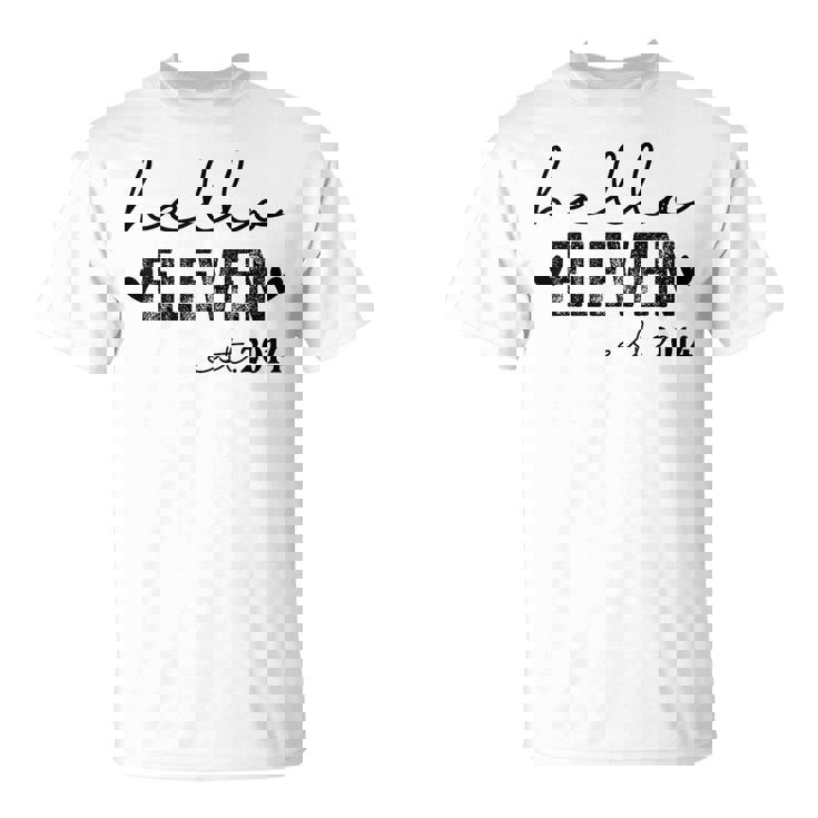 Hello Eleven Est 2014 11 Years Old 11Th Birthday Girls Boys T-Shirt