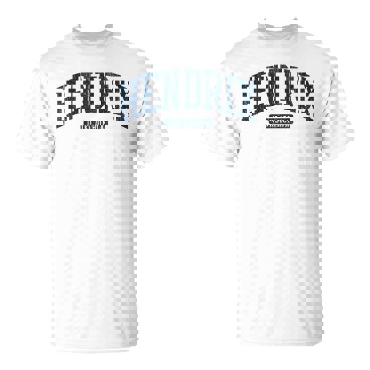 Hendrix Oklahoma OK College University Style Blue Premium T-Shirt