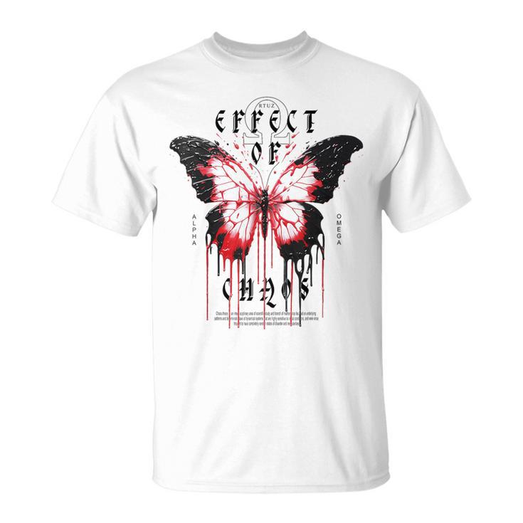 Hip Hop Y2k Hipster Streetwear Moth Butterfly T-Shirt