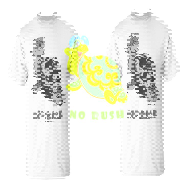 Humoristique Avec Inscription No Rush Motif T-Shirt