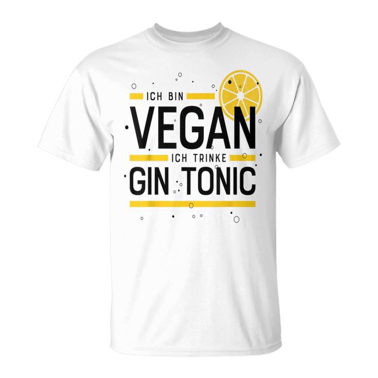 Ich Binegan Ich Trinke Gin Tonic X Lecker Gin T-Shirt