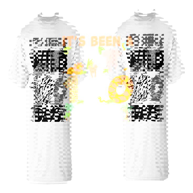Its Been A Wild 100 Day Of School Animal Boys Girls Students T-Shirt