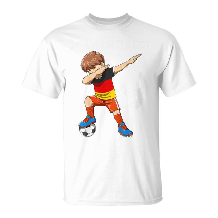 Kinder 9 Geburtstag Fußball Deutschland 9 Jahre Junge Geschenk T-Shirt