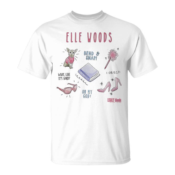 Legally Blonde Elle Woods Sketches T-Shirt