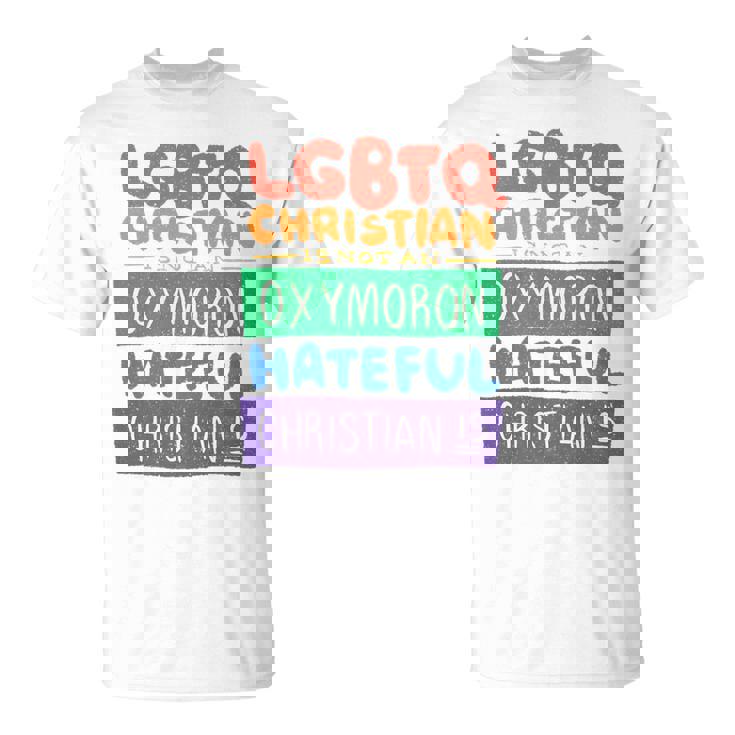 LGBTQ Christian Is Not An Oxymoron LGBT Pride Premium T-Shirt